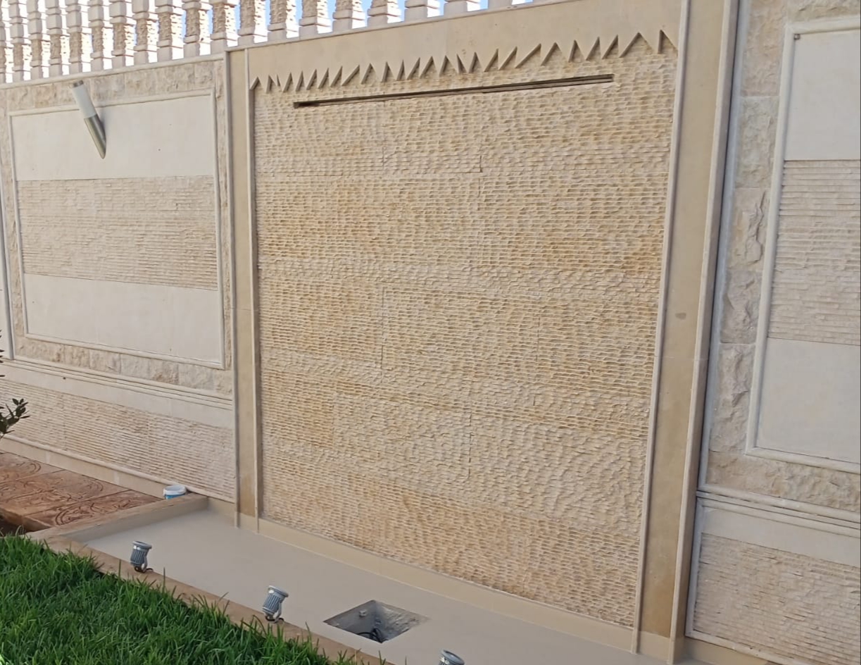 Pierre de Taza Beige/Gris/Noir de Taille de Bloc Lamacharete