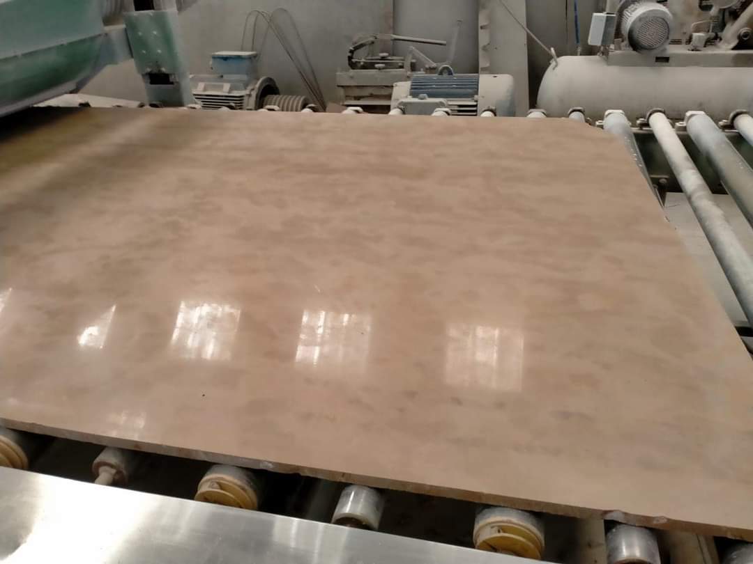 Pierre de Taza Beige/Gris de Tranche Polie