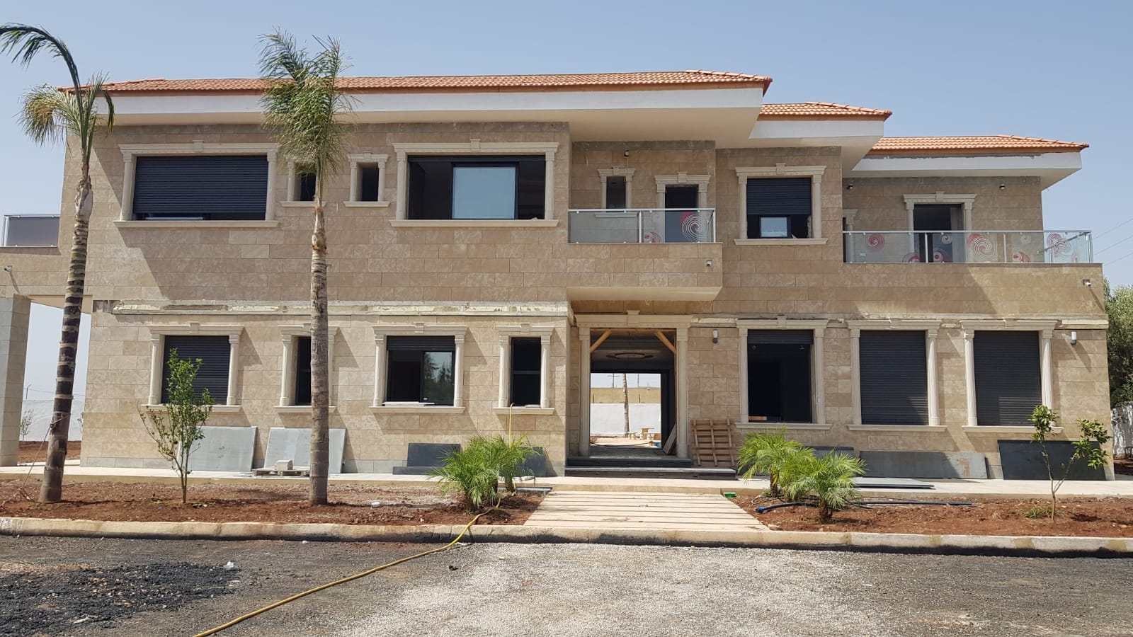 3Pierre de Taza Beige et Gris de Tranche Polie