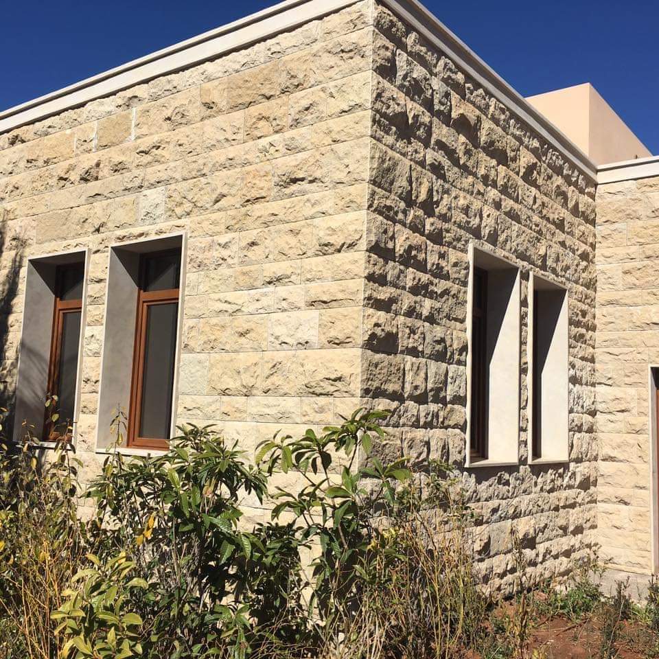 Pierre de Taza Beige/Gris de Taille de Bloc Rkab